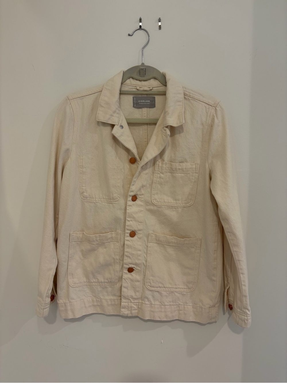 Everlane Bone Denim Chore Jacket